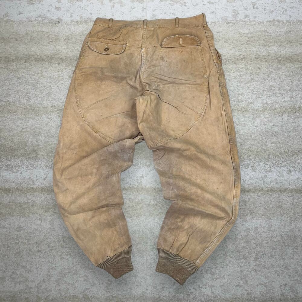True Vintage 70s RedHead Canvas Pants 34x30 Tan Cotton Canvas Bone Dry Series